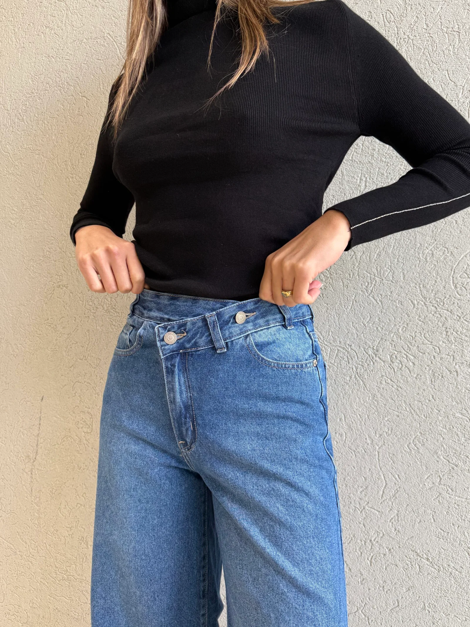Wide leg indi asimétrico