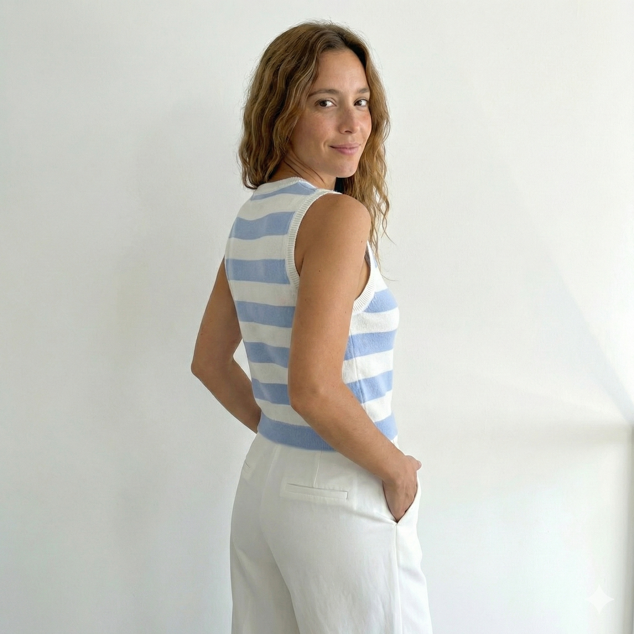 Musculosa rayada de hilo